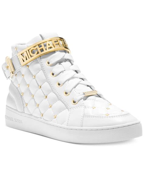 michael kors sneakers high|michael kors white sneakers sale.